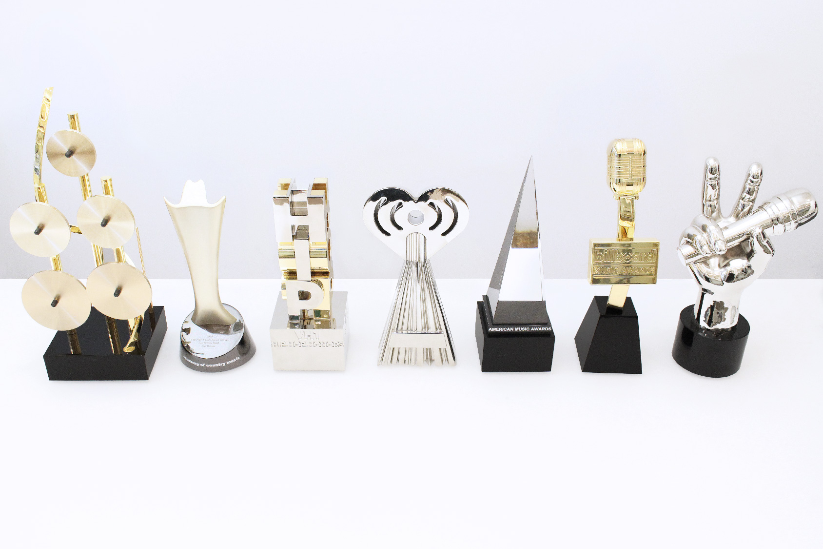 Music awards ceremony trophy representing achievement and recognition